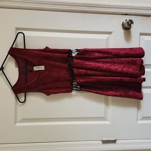 Burgundy dress